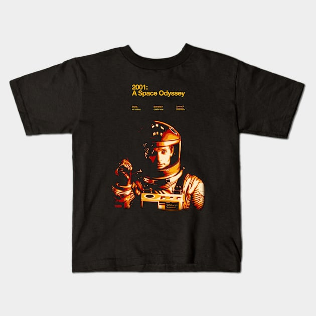 2001 A Space Odyssey Hal Kids T-Shirt by shieldjohan